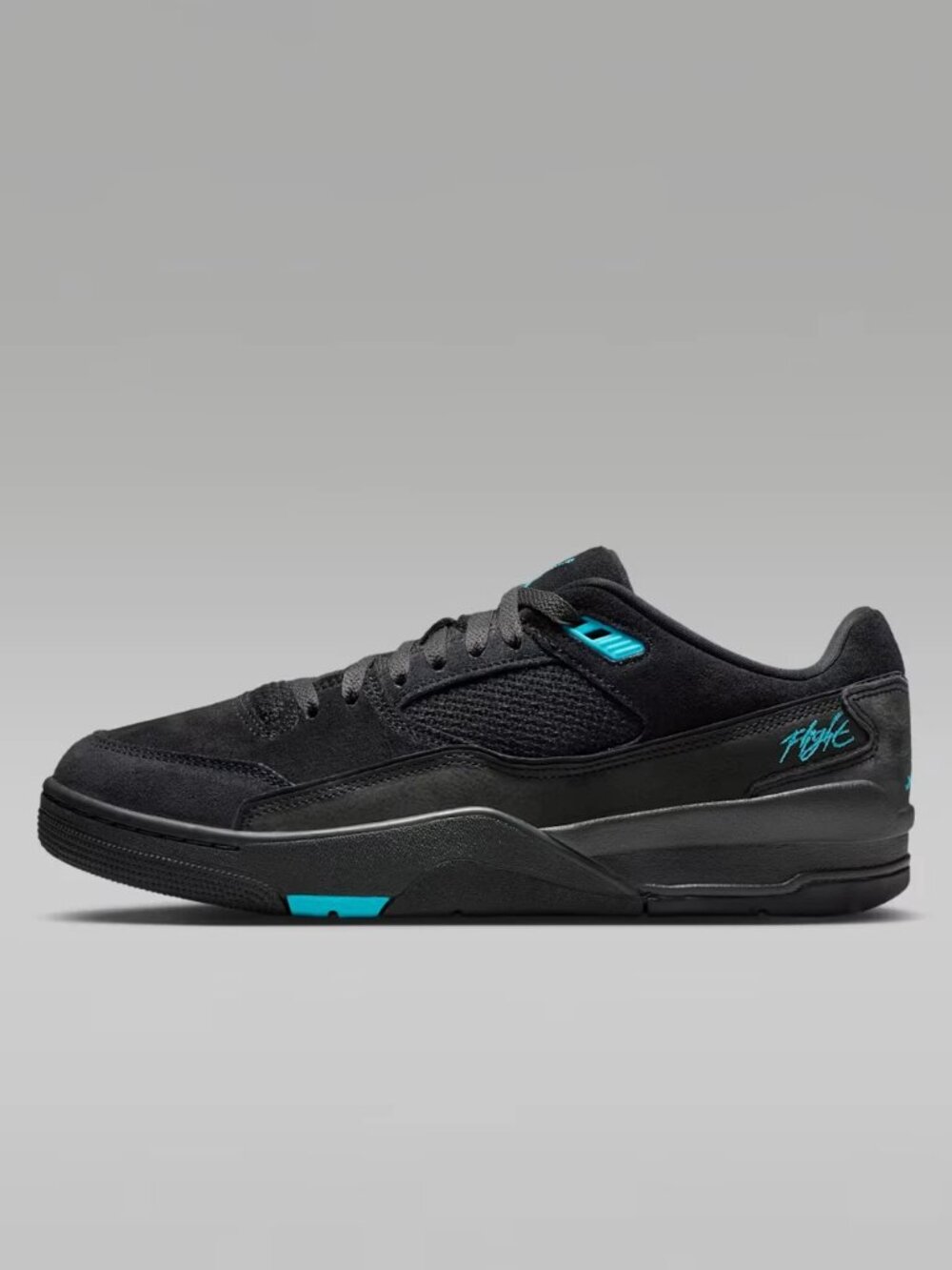 Men's Jordan Flight Court Shoes - Black Gamma Blue HF3255-040